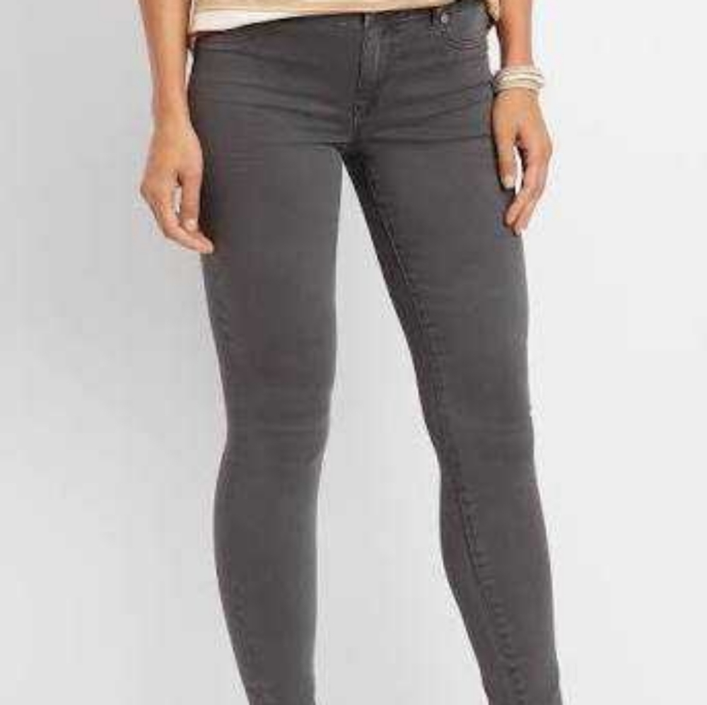 Maurices Grey Skinny Ankle Jeans